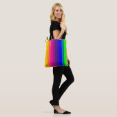 Tote Bag Rayures Colorées (Sur le modèle)