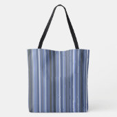 Tote Bag Rayures côtières bleues (Dos)