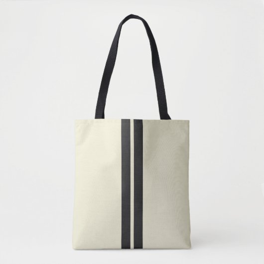 Tote Bag Rayures de course mini sur fond de TOUTE COULEUR (Devant)