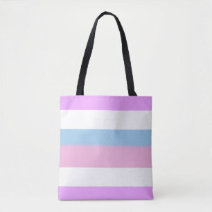 Tote Bag Rayures de fierté intersexe
