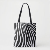 Tote Bag Rayures de zèbre (Devant)