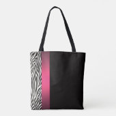 Tote Bag Rayures de zèbre (Dos)