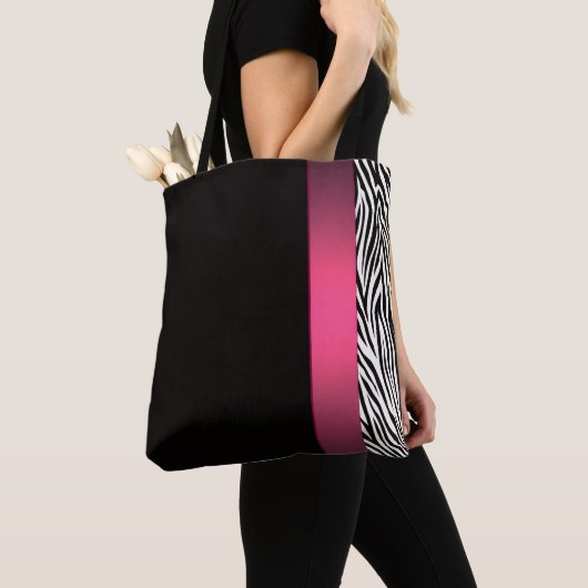 Tote Bag Rayures de zèbre (De près)