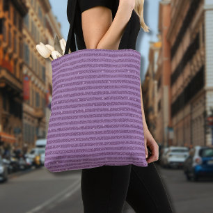 Tote Bag Rayures horizontales de style paillettes de mûre a