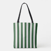 Tote Bag Rayures Intemporelles Vert (Dos)
