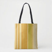 Tote Bag Rayures Jaune Ensoleillé (Devant)