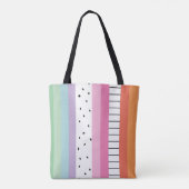 Tote Bag Rayures Pop Fantaisistes (Dos)