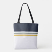 Tote Bag Rayures simples modernes branchées rayé (Dos)