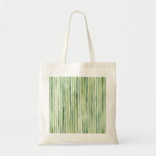 Tote Bag Rayures Vertes (Devant)