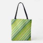 Tote Bag Rayures vertes et jaunes (Dos)