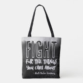 Tote Bag RBG Ruth Bader Ginsburg cite les féministes libéra (Dos)
