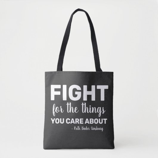 Tote Bag RBG Ruth Bader Ginsburg cite les féministes libéra (Devant)