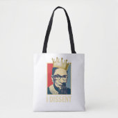 Tote Bag RBG, Ruth Bader Ginsburg, I Dissidence (Devant)