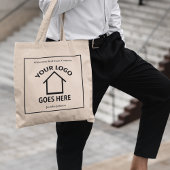 Tote Bag Real Estate Company Custom Logo Minimalist Realtor