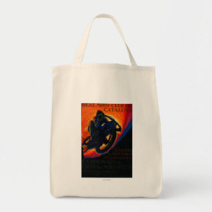 Tote Bag Real Moto Club Poster Vintage Europe