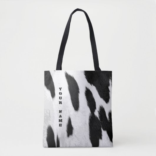 Tote Bag Realiste Holstein Cowhide Look (Devant)