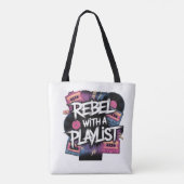 Tote Bag Rebel Avec Une Playlist (Dos)