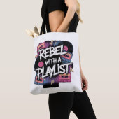 Tote Bag Rebel Avec Une Playlist (De près)