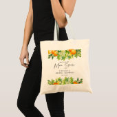 Tote Bag Réception de mariage moderne été oranges citron ci (Devant (produit))