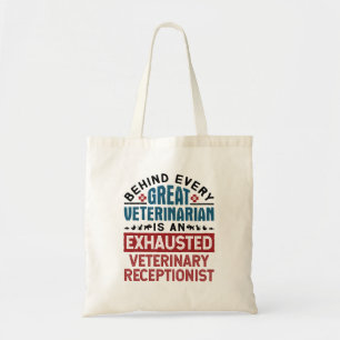 Tote Bag Réceptionniste vétérinaire épuisé
