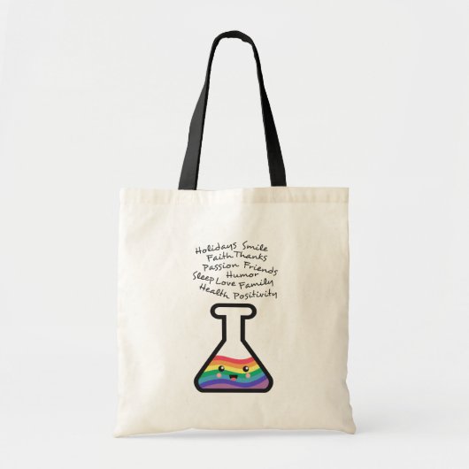 Tote Bag Recette de faire votre propre arc-en-ciel dans un (Devant)