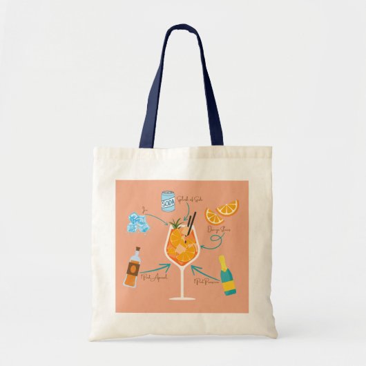 Tote Bag Recette de l'Aperol (Devant)