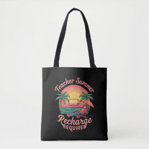 Tote Bag Recharge d'été pour enseignants requis dernier jou