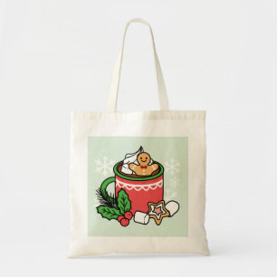 Tote Bag Réchauffez-vous avec les appels de cacao de neige