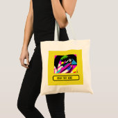 Tote Bag réclamant pour vous pshycodelic modifiable (Devant (produit))