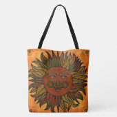 Tote Bag Récolte de grunge New Age Sun (Dos)