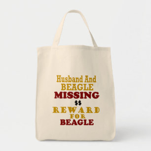 Tote Bag Récompense absente de beagle et de mari pour le