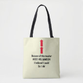 TOTE BAG RECONNAISSANCE POUR L'ENSEIGNANT (Devant)