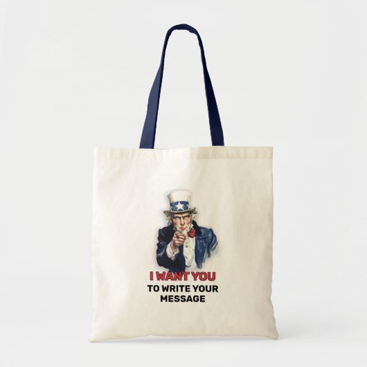 Tote Bag Recrutement de l'oncle Sam (Devant)
