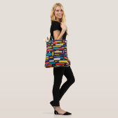 Tote Bag Rectangle arrondi coloré (Sur le modèle)