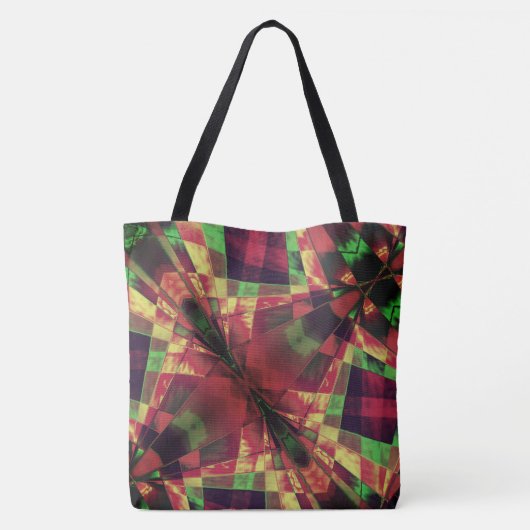 Tote Bag Rectangle incliné, incliné, "opacité" coloré (Dos)