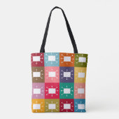 Tote Bag Rectangles atomiques (Dos)
