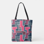 Tote Bag rectangles colorés (Dos)