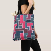 Tote Bag rectangles colorés (De près)