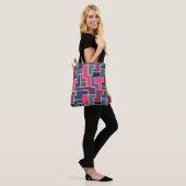 Tote Bag rectangles colorés (Sur le modèle)