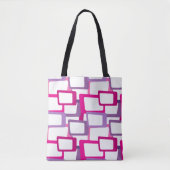 Tote Bag Rectangles modernes du milieu du siècle (Devant)