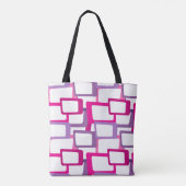 Tote Bag Rectangles modernes du milieu du siècle (Dos)