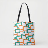 Tote Bag Rectangles modernes du milieu du siècle (Devant)