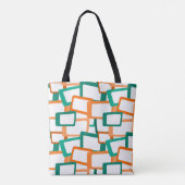 Tote Bag Rectangles modernes du milieu du siècle (Dos)