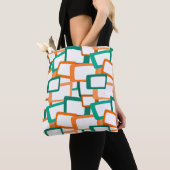 Tote Bag Rectangles modernes du milieu du siècle (De près)