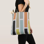 Tote Bag Rectangles modernes du milieu du siècle (De près)