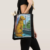 Tote Bag récupérateur doré (De près)