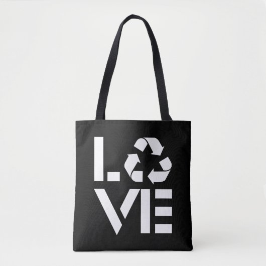 Tote Bag Recycler l'amour (Devant)