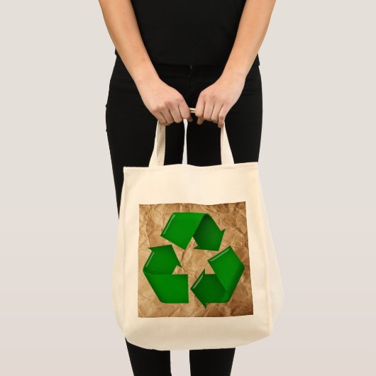 Tote Bag Recycler - Papier grumplé (Devant (produit))