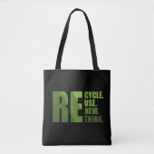 Tote Bag Recycler réduire la réutilisation renouveler repen (Devant)