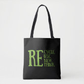Tote Bag Recycler réduire la réutilisation renouveler repen (Devant)